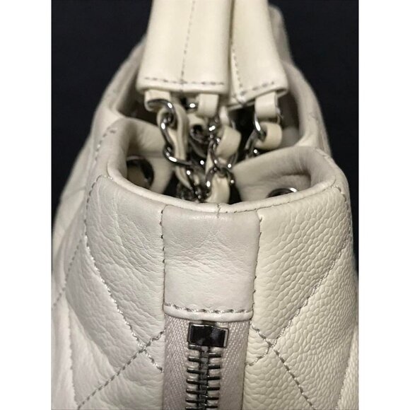 Authentic CHANEL Classic Timeless Caviar Expandable Tote Quilted Leather Bag CC - Picture 11 of 16